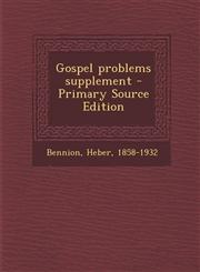 Gospel problems supplement - Primary Source Edition,1293039942,9781293039946