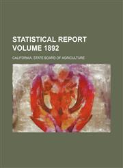 Statistical report  Volume 1892,1236218213,9781236218216