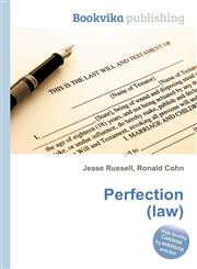 Perfection (Law),5512156594,9785512156599