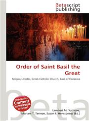 Order of Saint Basil the Great,6136080109,9786136080109