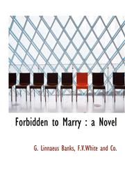 Forbidden to Marry a Novel,1140257935,9781140257936