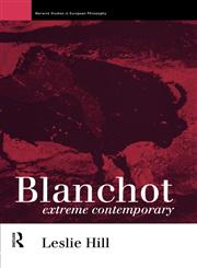 Blanchot Extreme Contemporary,0415091748,9780415091749