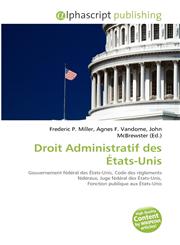 Droit Administratif des États-Unis,6134399183,9786134399180