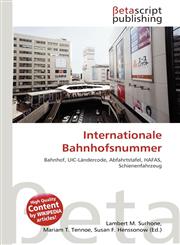 Internationale Bahnhofsnummer,6134737003,9786134737005