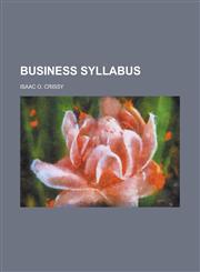 Business syllabus,1234376016,9781234376017