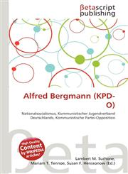 Alfred Bergmann (KPD-O),6134779555,9786134779555