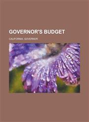 Governor's Budget,1234184877,9781234184872