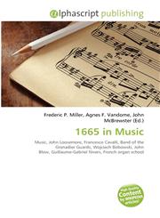 1665 in Music,613430333X,9786134303330