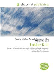 Fokker D.III,6134369616,9786134369619