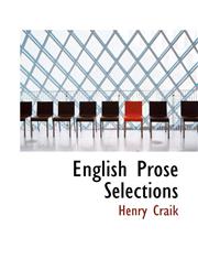 English Prose Selections,1116268493,9781116268492