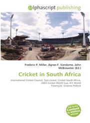 Cricket in South Africa,6135535072,9786135535075