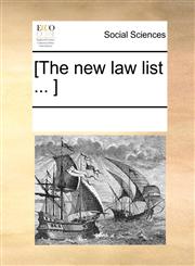 [The new law list ... ],1170290663,9781170290668
