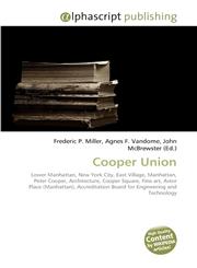 Cooper Union,6130222874,9786130222871