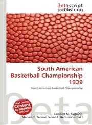 South American Basketball Championship 1939,613484232X,9786134842327