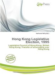 Hong Kong Legislative Election, 1995,6138075250,9786138075257