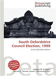 South Oxfordshire Council Election, 1999,6135157248,9786135157246