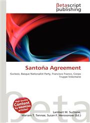 Santoña Agreement,6136346885,9786136346885