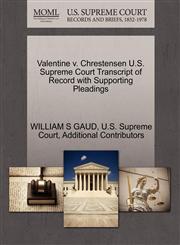 Valentine v. Chrestensen U.S. Supreme Court Transcript of Record with Supporting Pleadings,127032036X,9781270320364