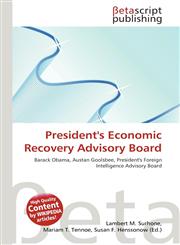 President's Economic Recovery Advisory Board,6131015015,9786131015014