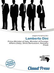 Lamberto Dini,6139800404,9786139800407