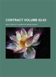 Contract Volume 62-63,1231097728,9781231097724
