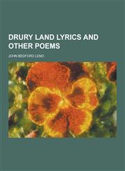 Drury Land Lyrics and Other Poems,1230411127,9781230411125