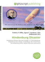 Hindenburg Disaster,6130033389,9786130033385