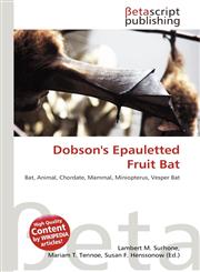 Dobson's Epauletted Fruit Bat,6135039091,9786135039092