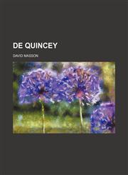 De Quincey,1150436727,9781150436727