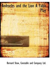 Androcles and the Lion A Fable Play,1140381067,9781140381068