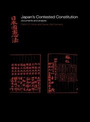 Japan's Contested Constitution Documents and Analysis,0415240999,9780415240994