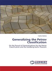 Generalizing the Petrov Classification,3659520659,9783659520655