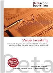Value Investing,6130307225,9786130307226