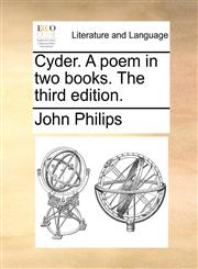 Cyder. A poem in two books. The third edition.,1170349463,9781170349465