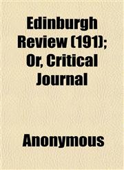 Edinburgh Review (191); Or, Critical Journal,1152479121,9781152479128