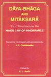 Daya-Bhaga and Mitaksara Two Treatises on the Hindu Law of Inheritance Translated into English with Annotations New Edition,8171100333,9788171100330