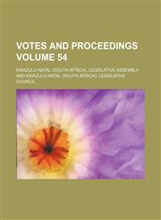 Votes and proceedings Volume 54,1231181583,9781231181584