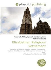 Elizabethan Religious Settlement,6130659865,9786130659868