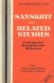 Sanskrit and Related Studies Contemporary Research and Reflections 1st Edition,8170301920,9788170301929