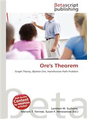 Ore's Theorem,6136124777,9786136124773