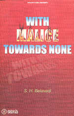 With Malice Towards None An Autobiography 1st Edition,8172763263,9788172763268