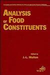 Analysis and Control Methods for Food and Agricultural Products, Vol. 4  Analysis of Food Constituents,0471189669,9780471189664