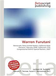 Warren Furutani,6134506214,9786134506212