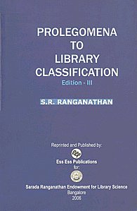 Prolegomena to Library Classification, Vol. 1 3rd Edition, Reprint,8170004691,9788170004691