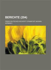 Berichte (204),1153526603,9781153526609