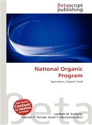 National Organic Program,6136318776,9786136318776