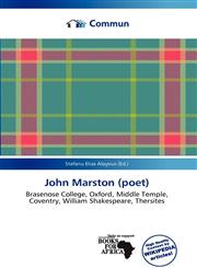 John Marston (poet),6201139877,9786201139879