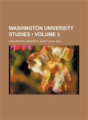 Washington University Studies (Volume 3),115411189X,9781154111897