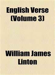 English Verse (Volume 3),1153867109,9781153867108