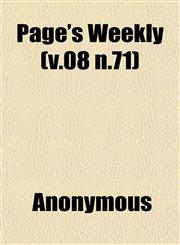Page's Weekly (v.08 n.71),115258393X,9781152583931